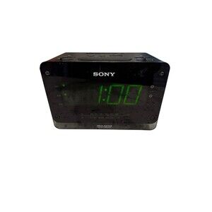 Sony Dream Machine ICF-C414 Black Dual Alarm Clock Radio AM FM LED Display